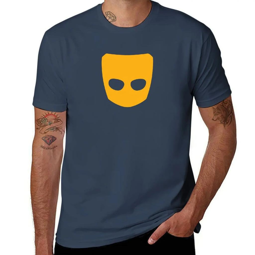 Grindr Логотип Крутая Графическая Футболка графика быстросохнущая sublime рубашки графические футболки мужские большого роста 2025 новая модель