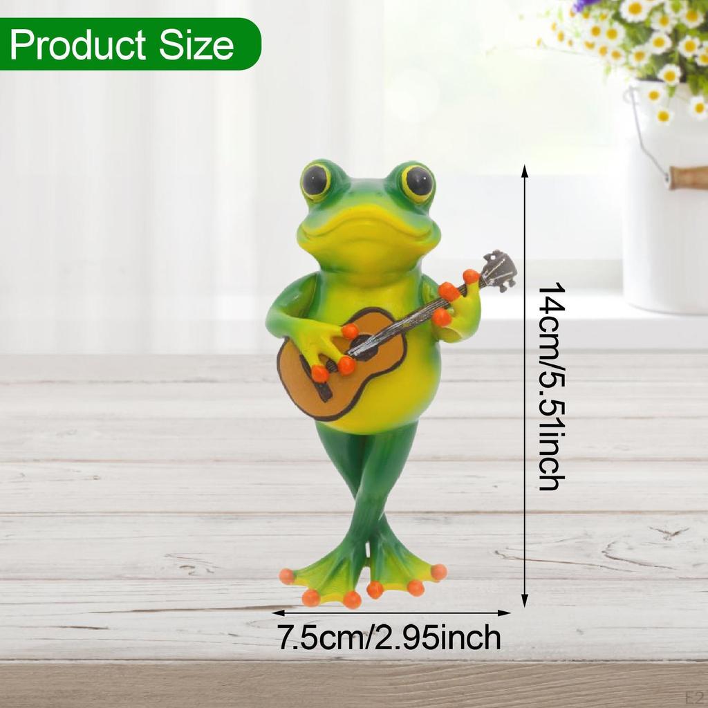 Фигурка лягушки Декор Аксессуары Милый Полимерный Животный Подарок на День Рождения Скульптура Статуэтка для Спальни