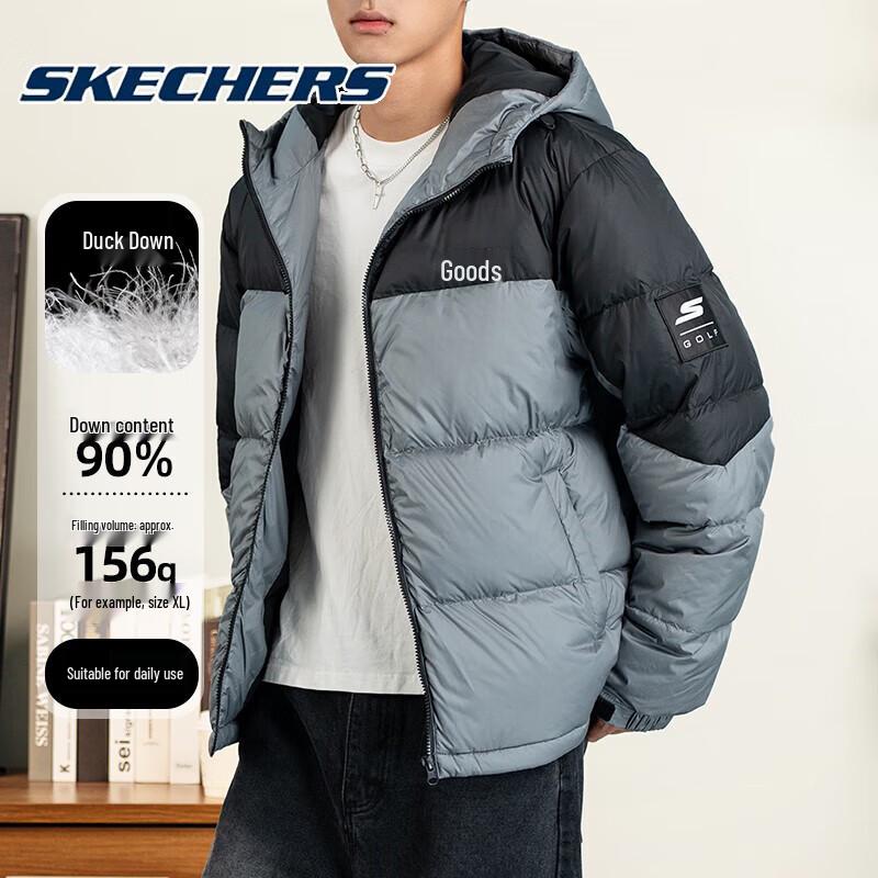 Skechers Унисекс теплая пуховая куртка