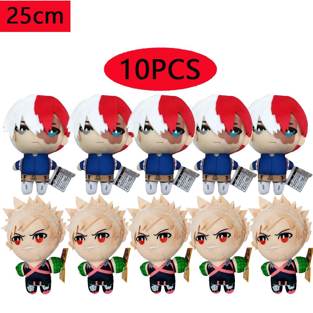 Anime My Hero Academia Plush Toys Cartoon Izuku Midoriya Katsuki Bakugou Shouto Todoroki Stuffed Dolls Kids Gifts