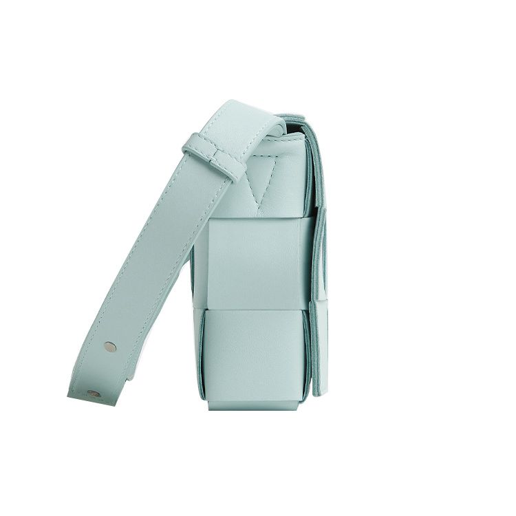 Bottega Veneta Padded Cassette Bag Teal Washed/Silver Women Shoulder_bags Blue 578004-VMAY1-3903