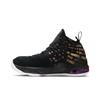 Nike LeBron 17 BG 'Lakers' (Unisex) Black / White / Eggplant / Amarillo Kids' Basketball Shoes BQ5594 004