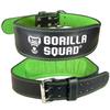GORILLA SQUAD Inner Color Training Strength Training Power Belt Belt, Leather, (S, Green)