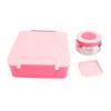 Lunch Container with Handle Sealed Multi Compartments Dishwasher Safe Lunch Box Container for Office School Roseate