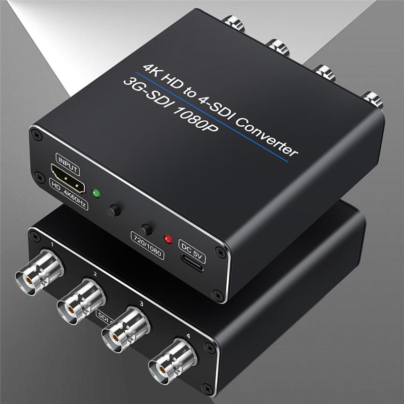 4K HDMI в 4xSDI/3G-SDI Конвертер 1080P 3G-SDI для SDI/HD PS4/5 DVD ТВ-приставки HD Камеры