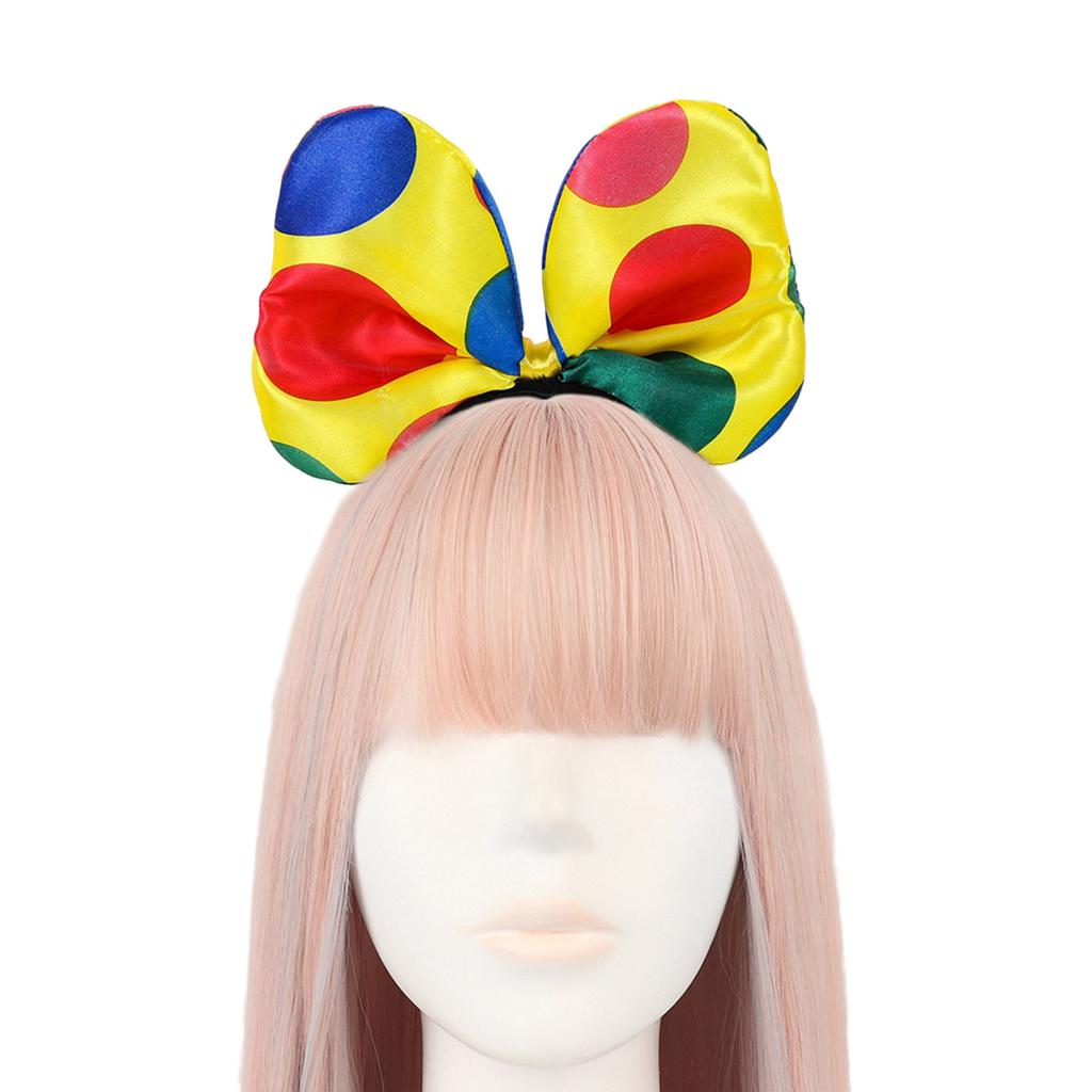 Amusement Park Clown Bow Tie/Necktie/Hairband Universal Men Circus Vintage Show Style Adult Cosplay Party Accessories