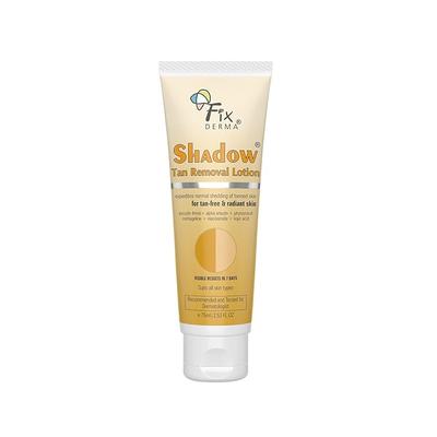 Fixderma Лосьон для удаления автозагара Shadow Tan 75 мл, Осветляющий и Омолаживающий для Лица, Мягкое Отшелушивание, Гладкая и Чистая Кожа | Для Всех Типов Кожи