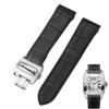 Watch Band For Cartier Santos 100 Watch 20mm 23mm Men Women High Quality Cowhide Straps Folding Buckle Genuine Leather Watchband