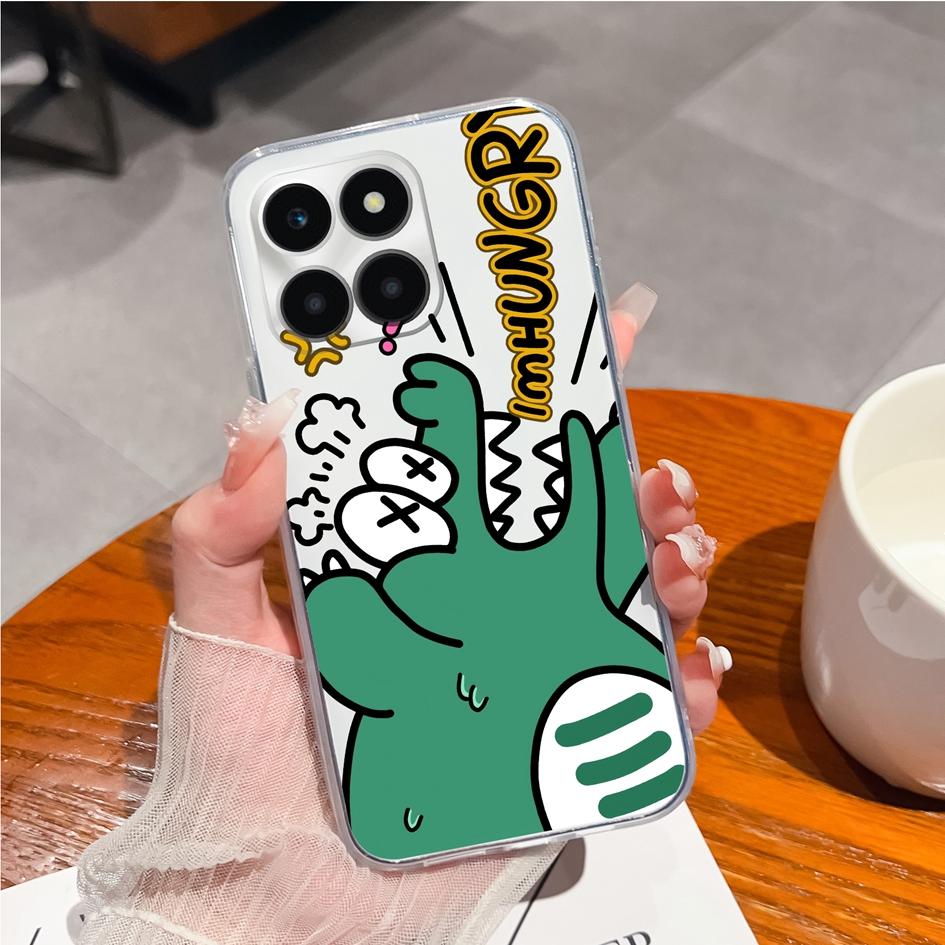 Case For Honor 8A Pro 9X Pro X6a X7a X8a Magic5 Pro 20S Phone Cover Soft Silicone Transparent Matte Shockproof Cute Cartoon Pattern For Honor Bumper