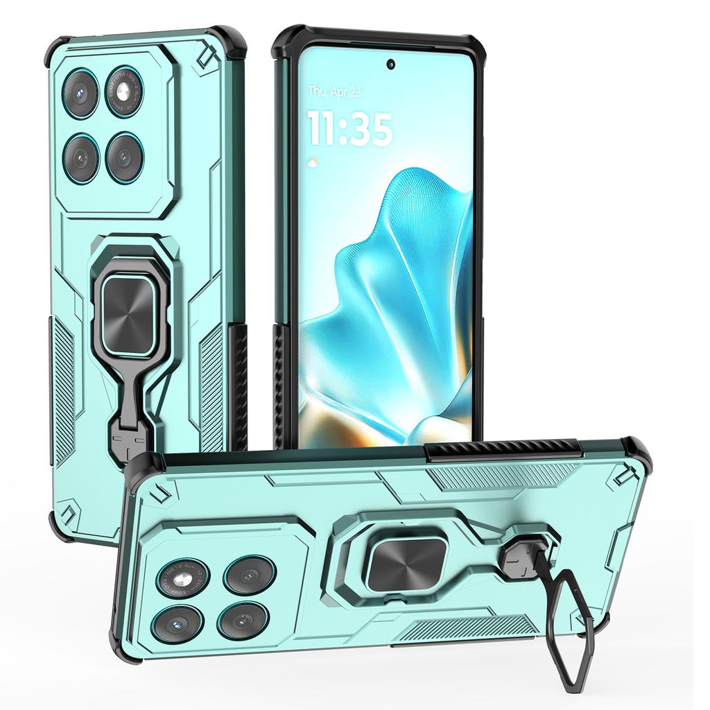 For Motorola Edge 60 Fusion 5G Case Rotatable Ring Kickstand PC+TPU Shockproof Phone Cover