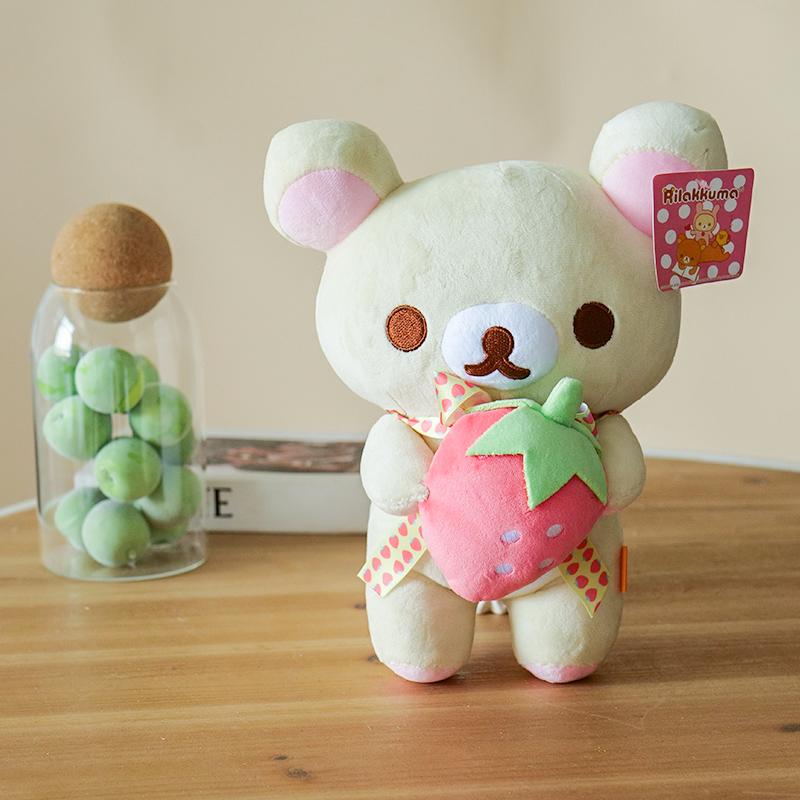 Kawaii Strawberry Rilakkuma Plushies Kuma Rilakkuma Plushies Teddy Bear Rilakkuma Мягкая кукла Rilakkuma Toys Рождественский подарок для детей