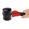 2PCS Adjustable Rubber Strap Wrench Fit for Oil Filter Element, Pipeline, Can Opener, 8 Inch and 6 Inch Handle Lengths Rubber Strap Wrench