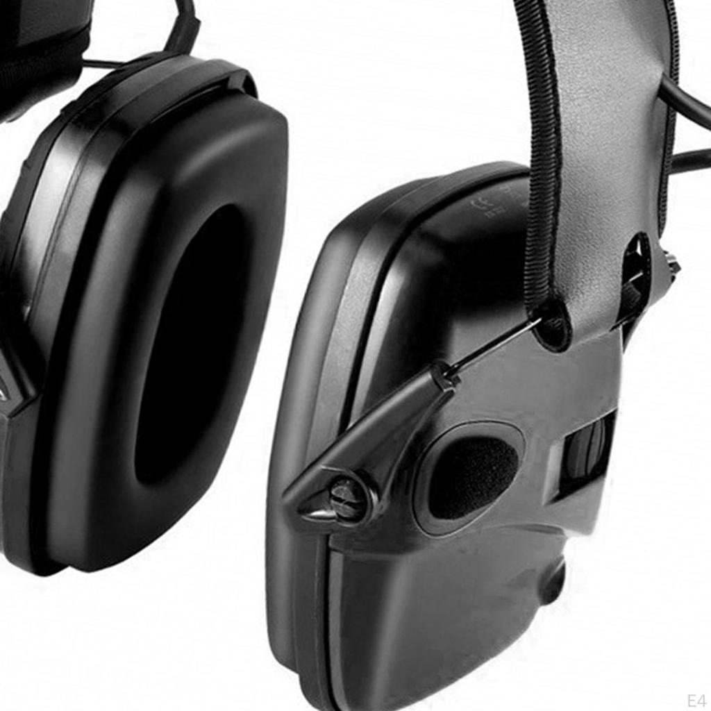 Электронная защита ушей Регулируемая гарнитура для игр Строительство Охота