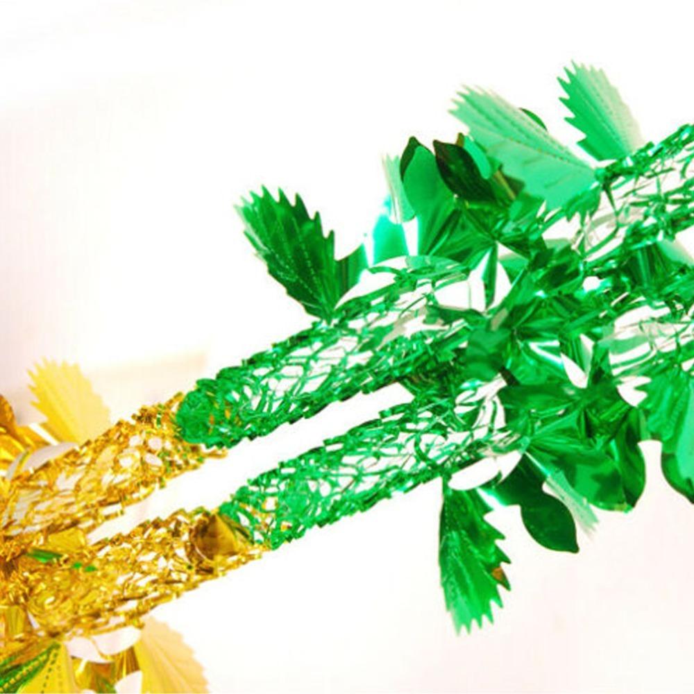 Xmas Gift Party Supplies Hanging Decoration Ceiling Wreath Metalic Foil Garland Christmas Decor