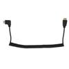 High Definition Multimedia Interface Extension Cable A Male to A Male Right Turn Spring Wire 1m