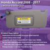 NHILES Left Driver Side Sun Visor Compatible With Honda Accord 2008 2009 2010 2011 2012 2013 2014 2015 2016 2017 With Light Replaces #