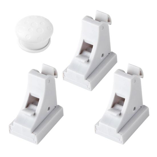 Child Safety Magnetic Drawer No Drilling Easy Installation Invisible Design Secure Drawer Lock Invisible Baby