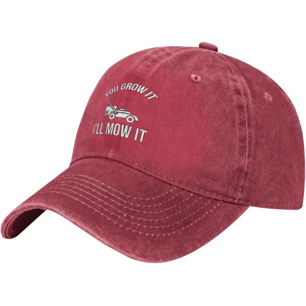 Mowing Lawn Quote Baseball Cap Washed Cotton Casual Adjustable Low Profile Dad Hat for Unisex Women