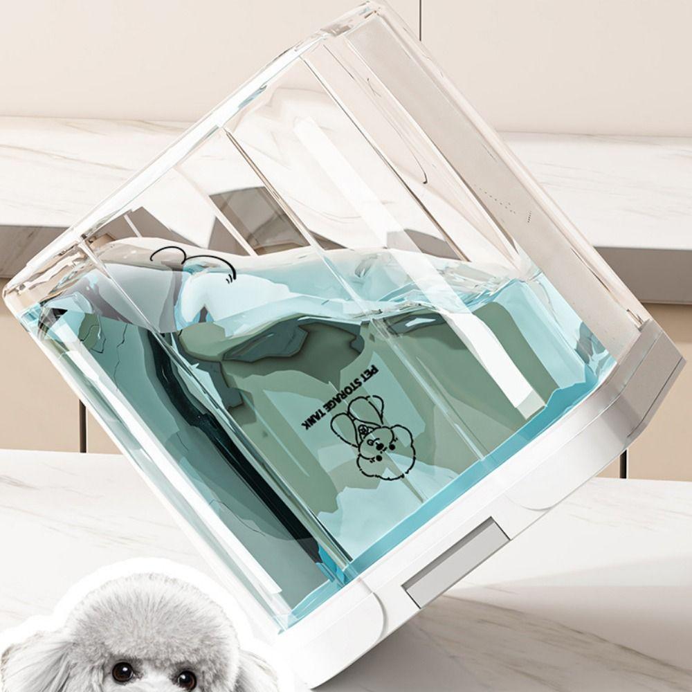 Moisture-Proof Pet Food Storage Container Transparent Food Storage Bucket Grain Storage