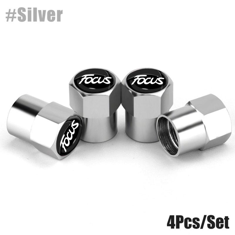 4Pcs Car Valve Caps Wheel Tires Air Tyre Stem Protective Cover For Ford Focus 2 3 MK1 MK2 Fusion Ranger Explorer Accessories XF5