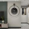 Персонализированные креативные настенные часы для гостиной, фон для входа, декоративные настенные часы для дома, современные минималистские художественные часы