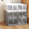 Ящик для хранения обуви, без установки, большой откидной шкаф для хранения обуви, пыленепроницаемая складная тканевая коробка для обуви YLE367