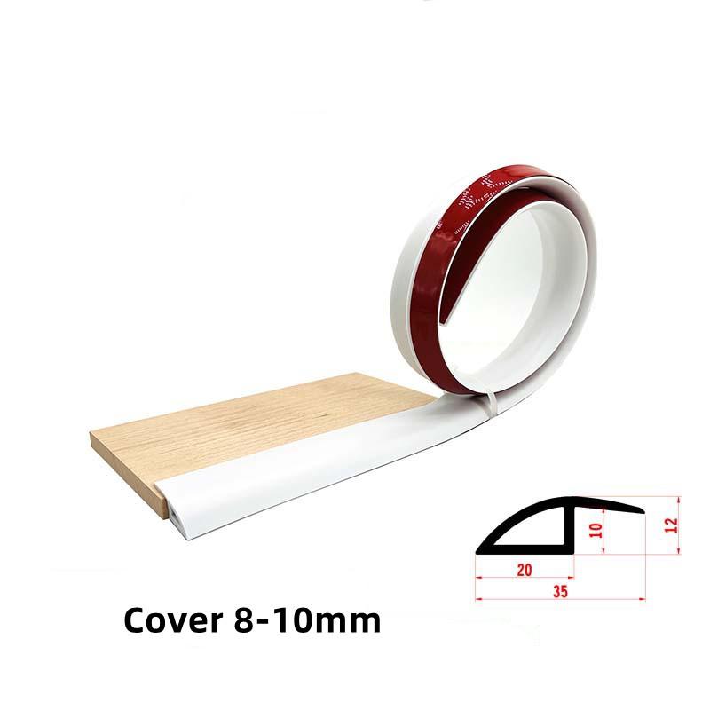 1M Self-adhesive Seam Strip Soft PVC Flooring Threshold Transition Sealing Strips Floor Threshold Anti-collision Seam Edge Trim