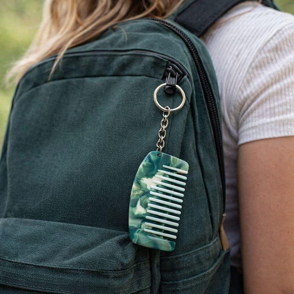 Mini Comb Keyring Colorful Key Ring Fashion Accessory Key Pendant For Men Women