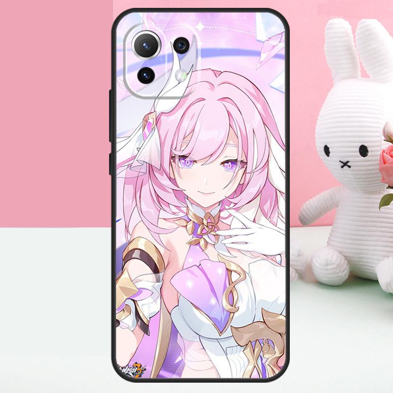 Чехол Honkai Impact Elysia для Xiaomi 14 13 15 Ultra 15T 13T 14T Pro 17 Pro Max POCO X7 X5 X6 Pro F5 F6 F7 Funda