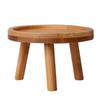 Wooden Flower Pot Stand - High Stool for Balcony - Round Shelf for Indoor and Outdoor Use