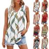 Women's Girl V Neck Tank Top Printing Casual Top Tank Tops For Women Loose Fit Sleeveless Tops Flowy