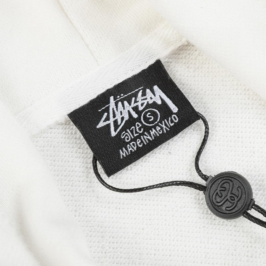 Stussy 2025 Новая весна и осень свободная толстовка большого размера с тонким разноцветным цветочным узором и принтом из хлопка с капюшоном для пары