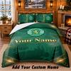 Sporting CP Pattern Bedding 3Pcs Set Custom Name, Bed Sheet And Pillowcases For Home Bedroom