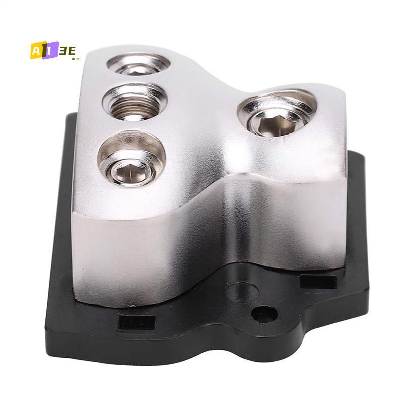 A03E-3-Way Power Distribution Block 1X0 Gauge In 3X4 Gauge Out Power Distribution Block For Car Audio Splitter