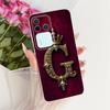 Чехол для Vivo S18Pro V2344A Чехол для Vivo S18 Pro Прозрачный Роскошная Корона Буквы от A до Z 2D Плоский Узор Мягкий Чехол