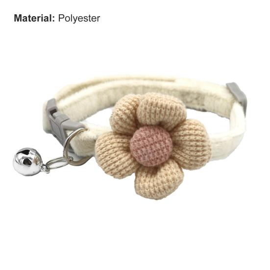 Ошейник для домашних животных с мультяшным цветком, праздничный наряд, нежный для кожи, красивый котенок, собака