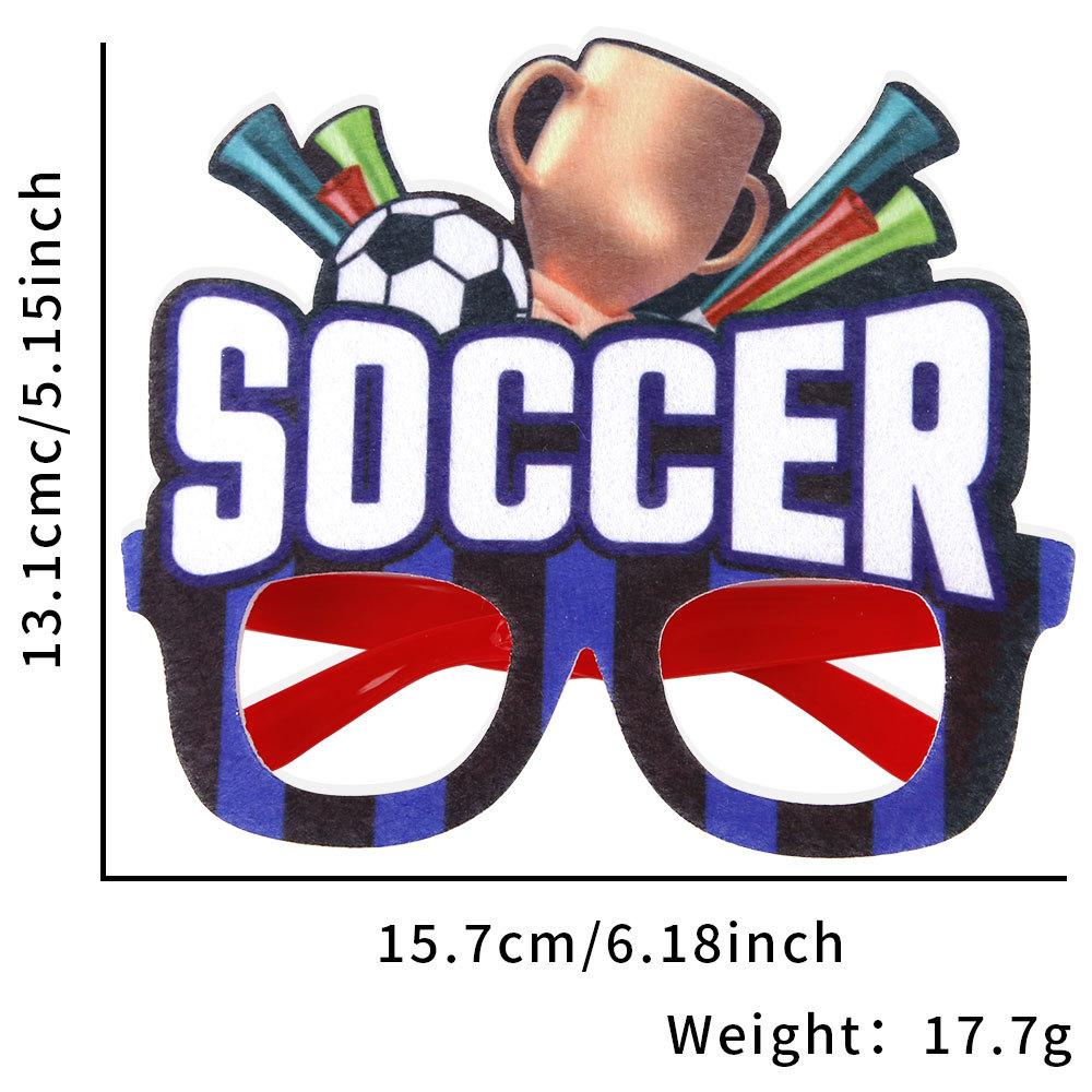 2026 World Cup Cheering Props Soccer Theme Glasses 24 Teams Fan Supplies Photo Frame Glasses Creative Party Decor