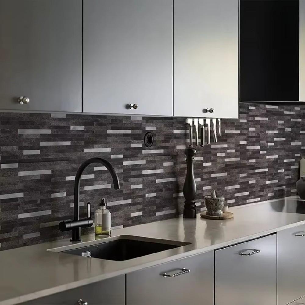 Waterproof 3d Tiles PVC Wall Panels New Marble Tile For Bedroom Living Room