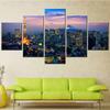 5Pcs Aesthetic Room Decor Interior Paintings Tokyo Cityscape Fuji MT Aerial View Picture Modular Wall Art Canvas Poster & Print