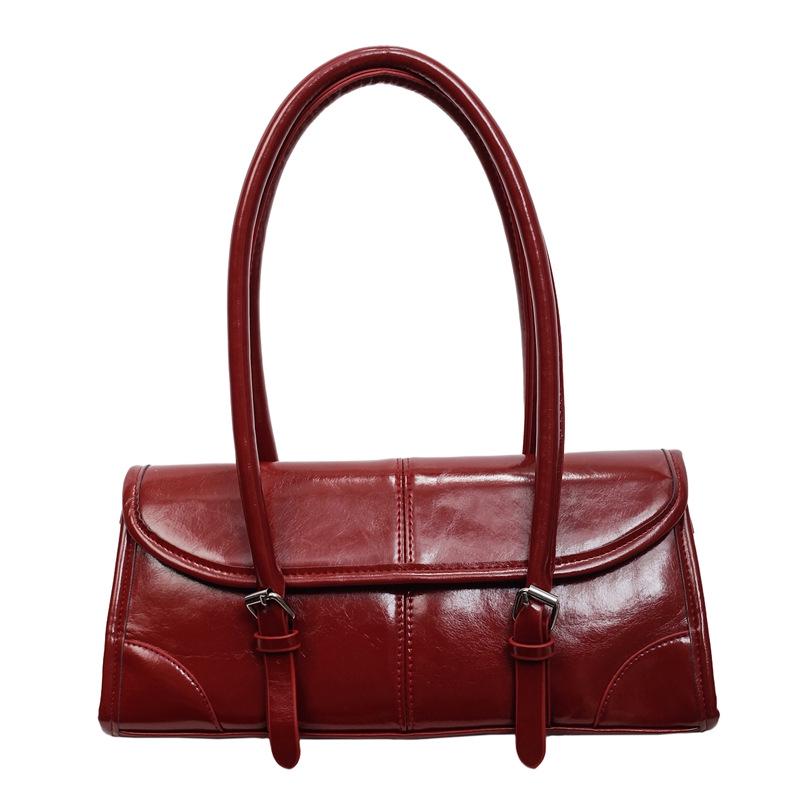 Осень 2025 Французская Ретро Сумка-Багет - Роскошная Женская Сумка на Плечо Высокого Класса