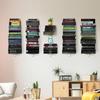 Invisible Floating Bookshelf Book Organizer Wall Mount 2 Tier Minimalist Shelves Shelf