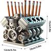 V6/V8 Engine Shaped Engine Block Pen Holder Ornaments Pencil Organizer Desk Organizer  Gifts