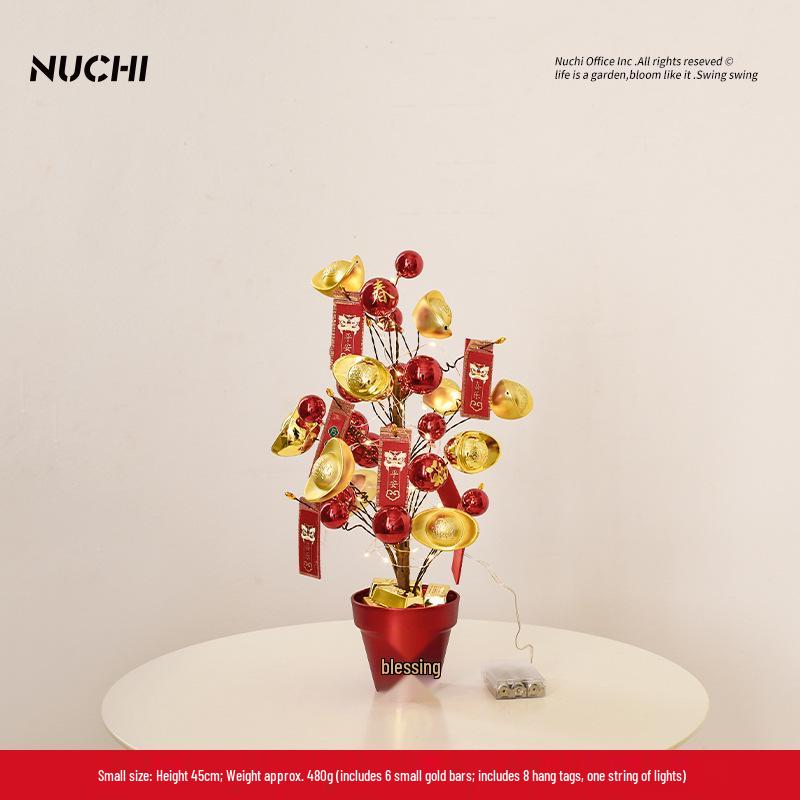 Дерево Процветания NUCHI и Украшения для Декора на Новый Год и Праздник Весны