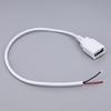 5V 2-контактный 4-контактный USB 2.0 female Кабель питания Провод Разъем Зарядка Удлинитель Разъем белый 0.3м 1м для компьютерных аксессуаров