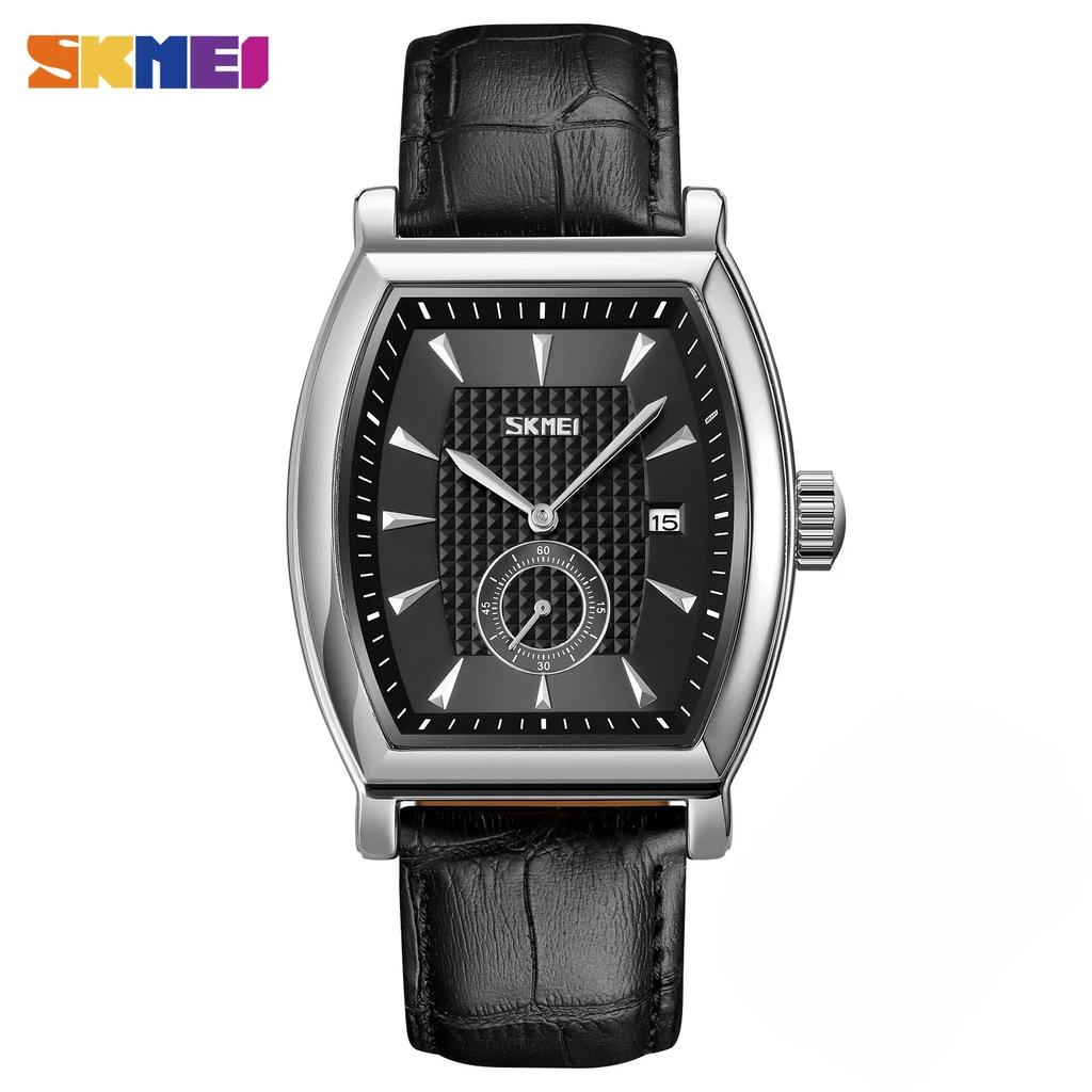 SKMEI 9306 Business Quartz Mens Watches Luxury Leather Date Calendar Waterproof Sport Men Wristwatches Clock Relogio Masculino