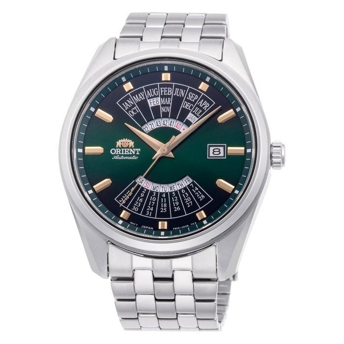 Orient Мужские часы ORIENT Автоматические с ручным заводом Вечный календарь Зеленый Золотой RA-BA0002E10B