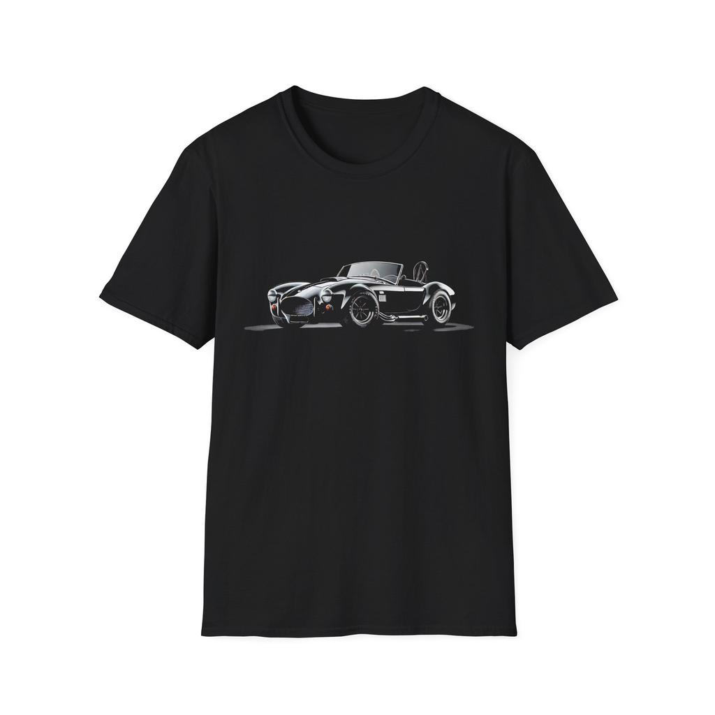 1965 Shelby Cobra T-Shirt – Classic Black Roadster Muscle Car Graphic Tee