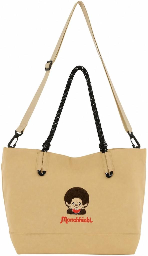 Collaboration Tote Bag A4 62136 BEIGE FR [Monchhichi]