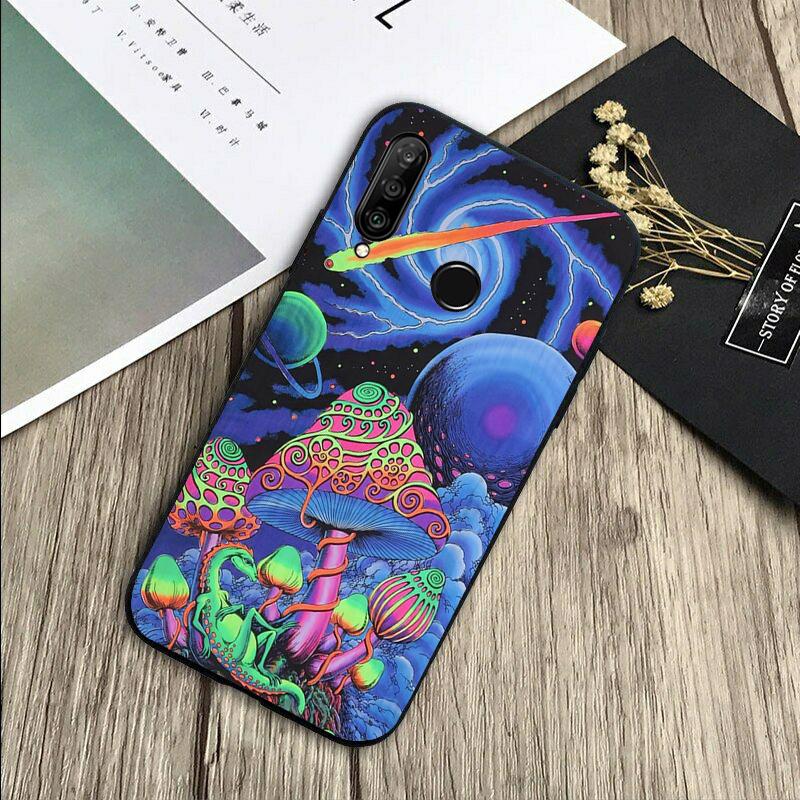 Странный психоделический гриб для Huawei Nova Y72 Y73 Y90 Y70 Y60 Y91 Y61 12s 12i 11i 8i 9 10 SE P40 Lite P60 P30 Pro Чехол