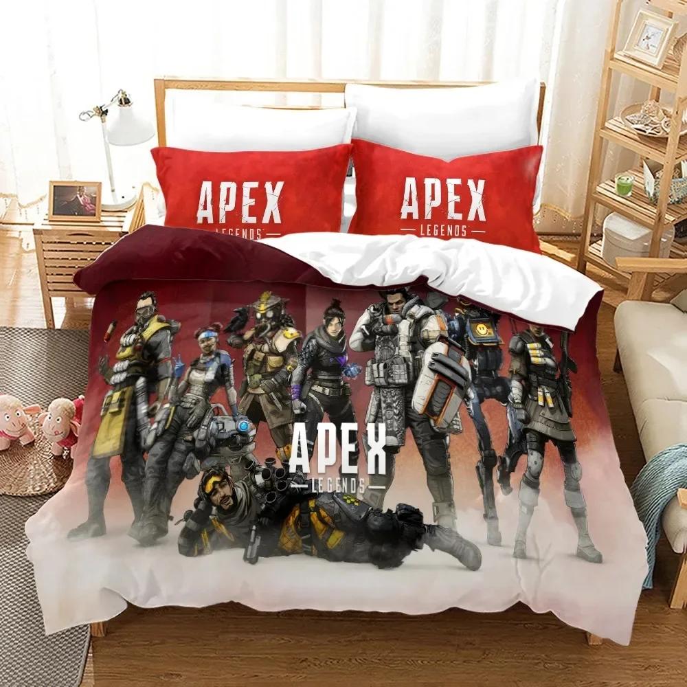 Комплект постельного белья APEX Legends Single Twin Full Queen King Size Shooting Game Комплект постельного белья Aldult Kid Bedroom Duvetcover Sets 3D Print 012